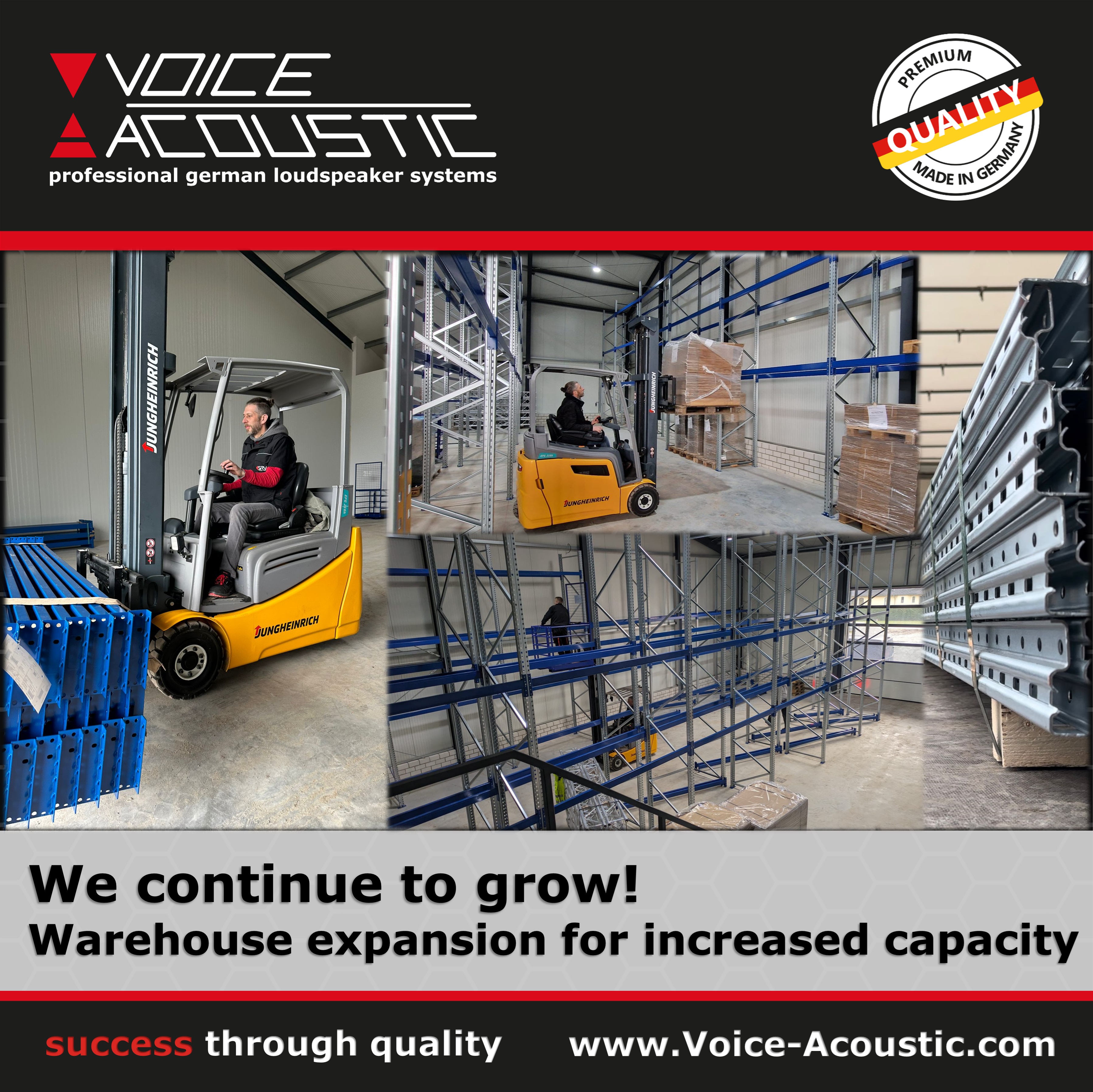 We continue to grow - Warehouse expansion